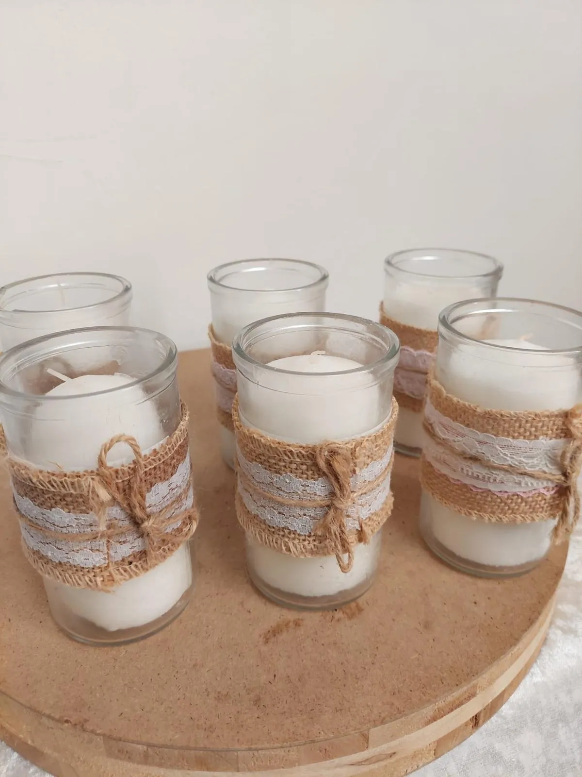 נרות עם יוטה