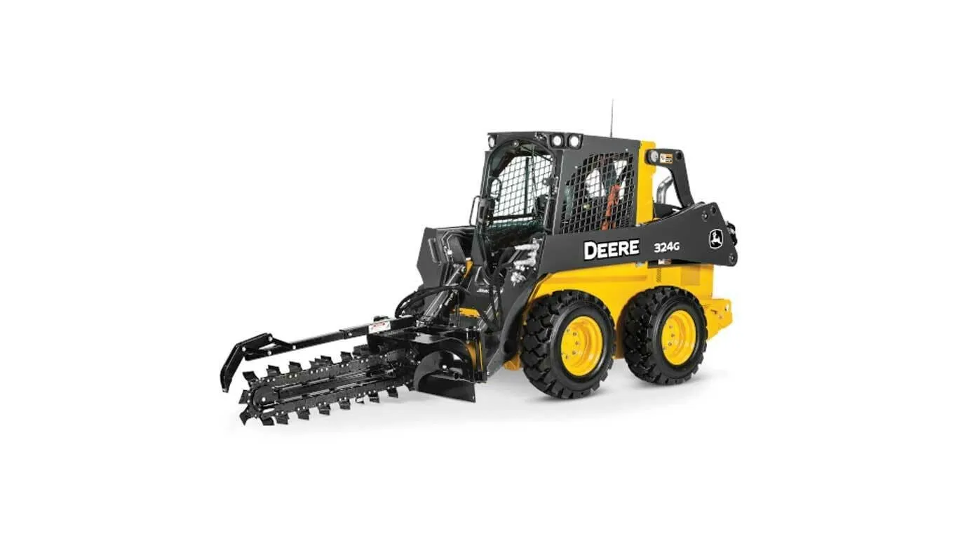 Skid Steer With Trencher