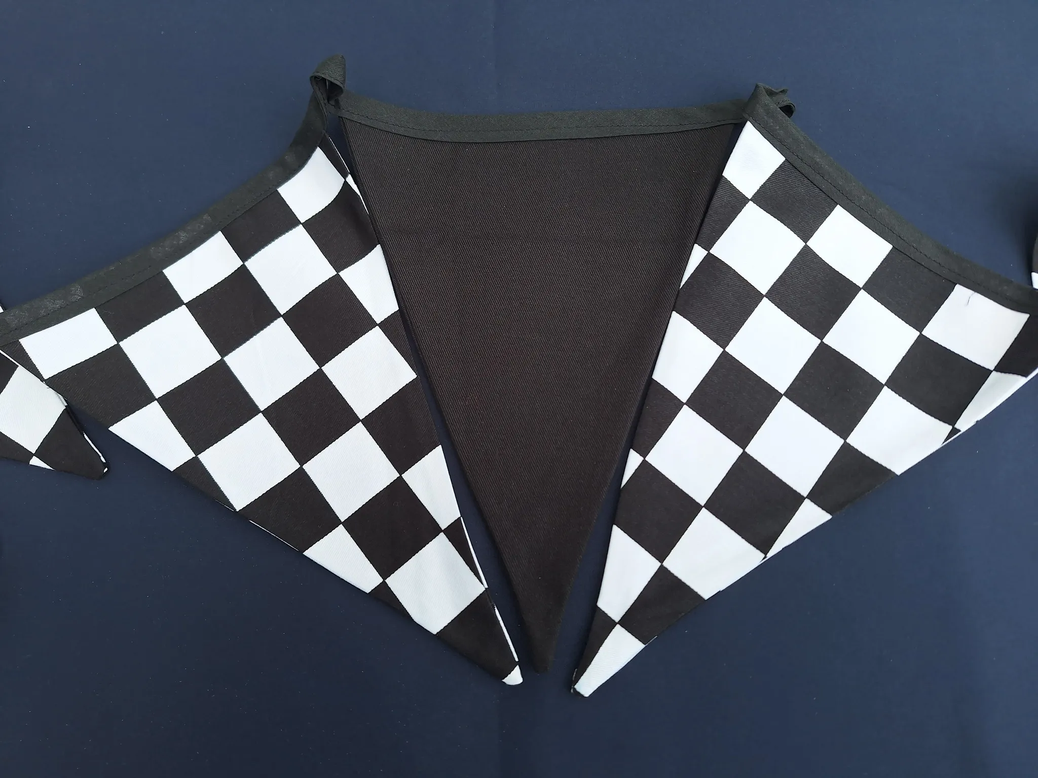 Handmade Bunting - Chequered Flag