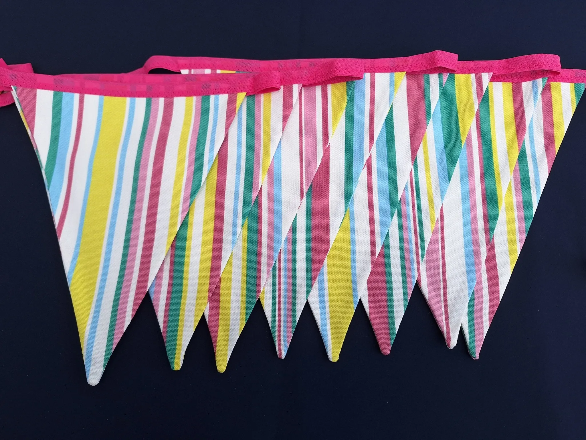 Handmade Bunting - Candy Stripe