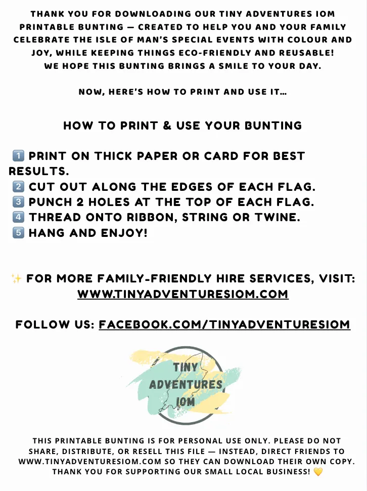 PARISH WALK Printable Bunting