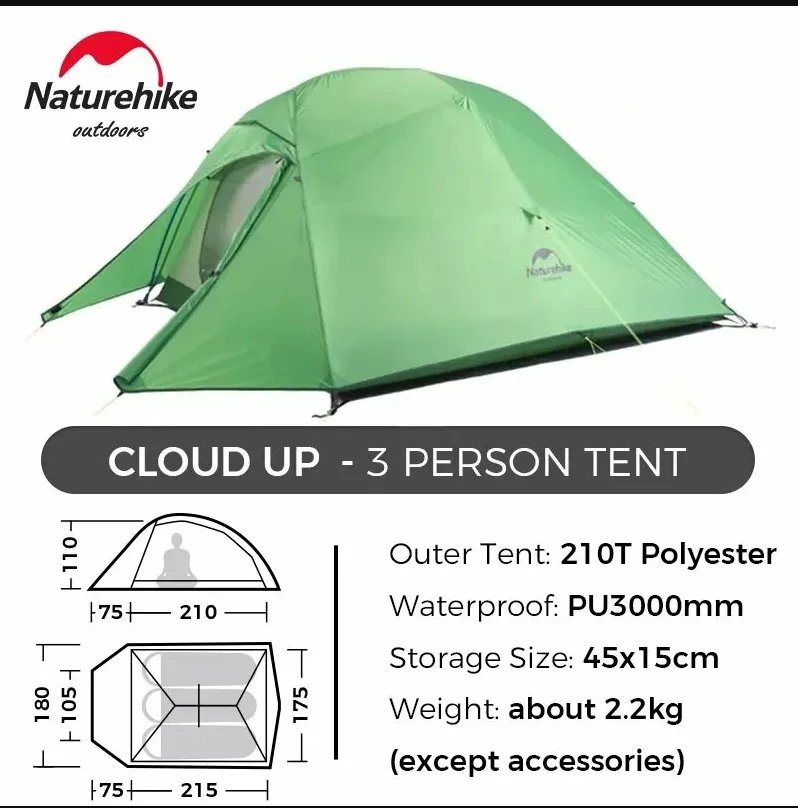 3- person tent Naturehike Cloud up 3
