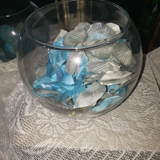 Large Round Glass Bowl