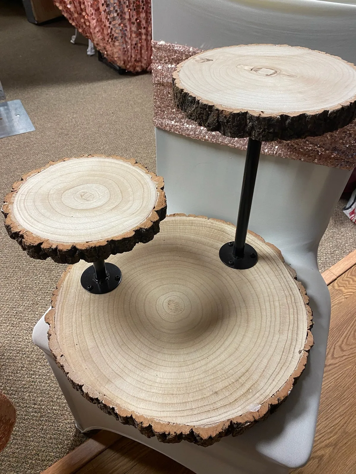 Wood Dessert or cupcake tiers