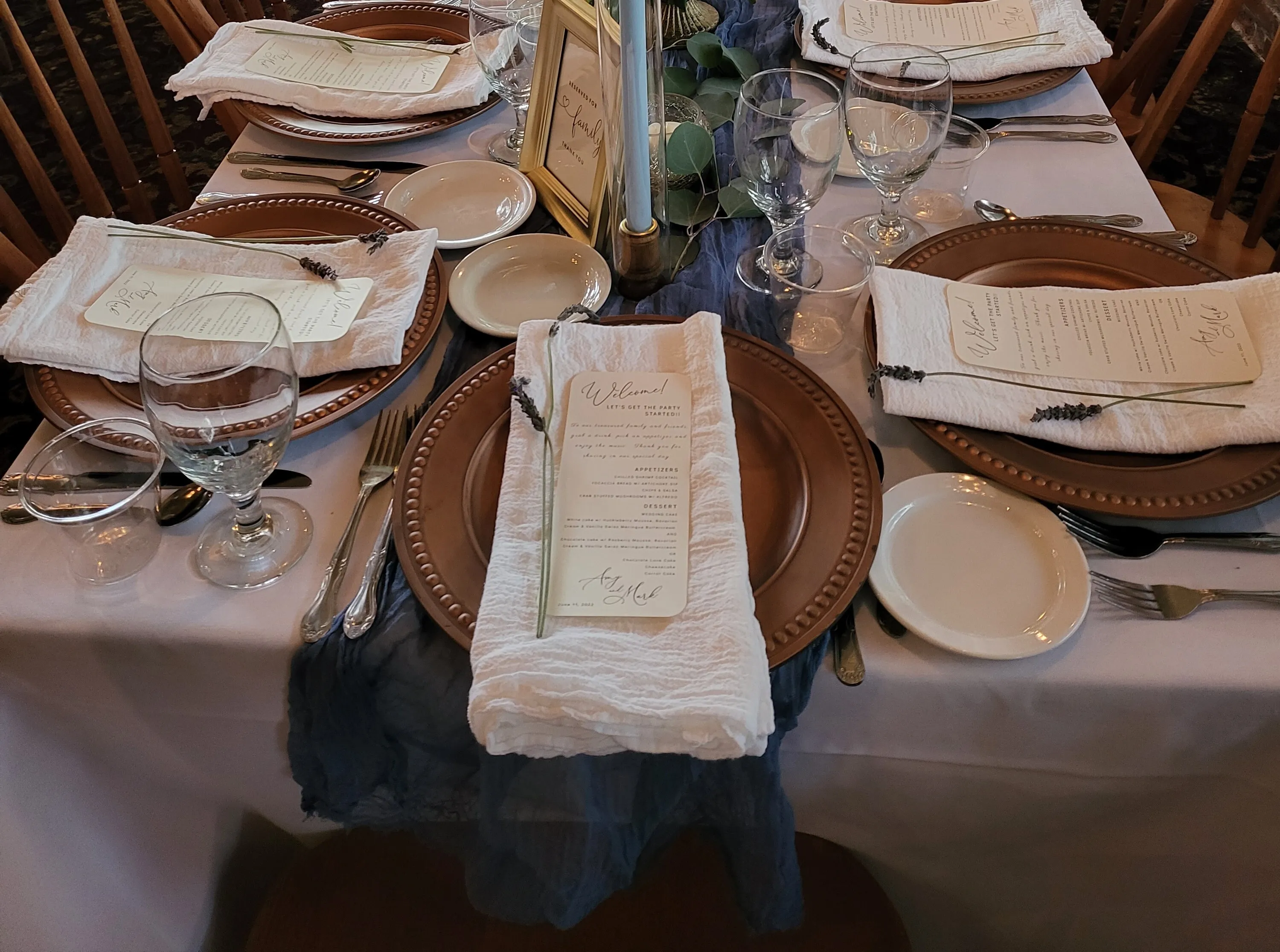 COPPER CHARGER PLATES WITH BEADING AROUND THE EDGE