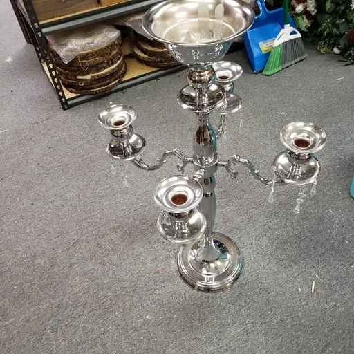 Tall Silver Candelabras