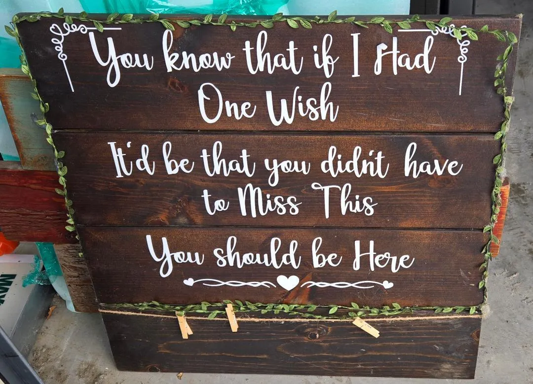 Wood You Know That If I had One Wish