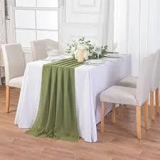 Willow Green Chiffon Runners