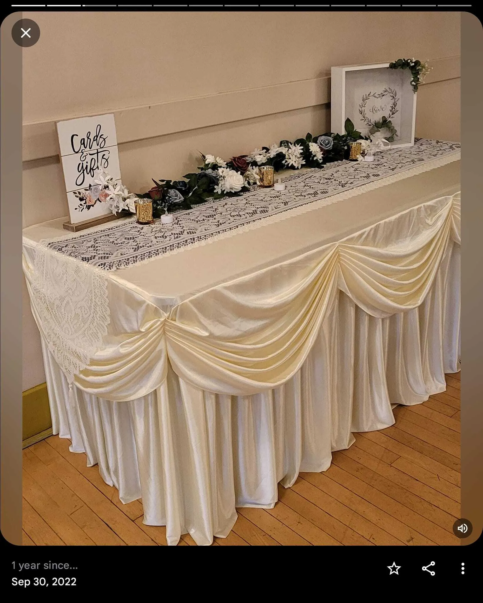 Beautiful White lace Runners