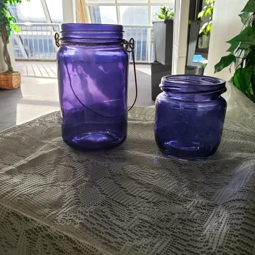 Quart Cobalt Mason Jars Smaller Cobalt Jar