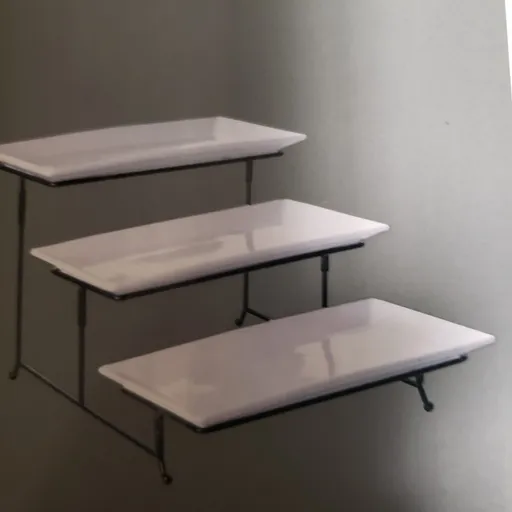 3 Tier White Serving Dishes