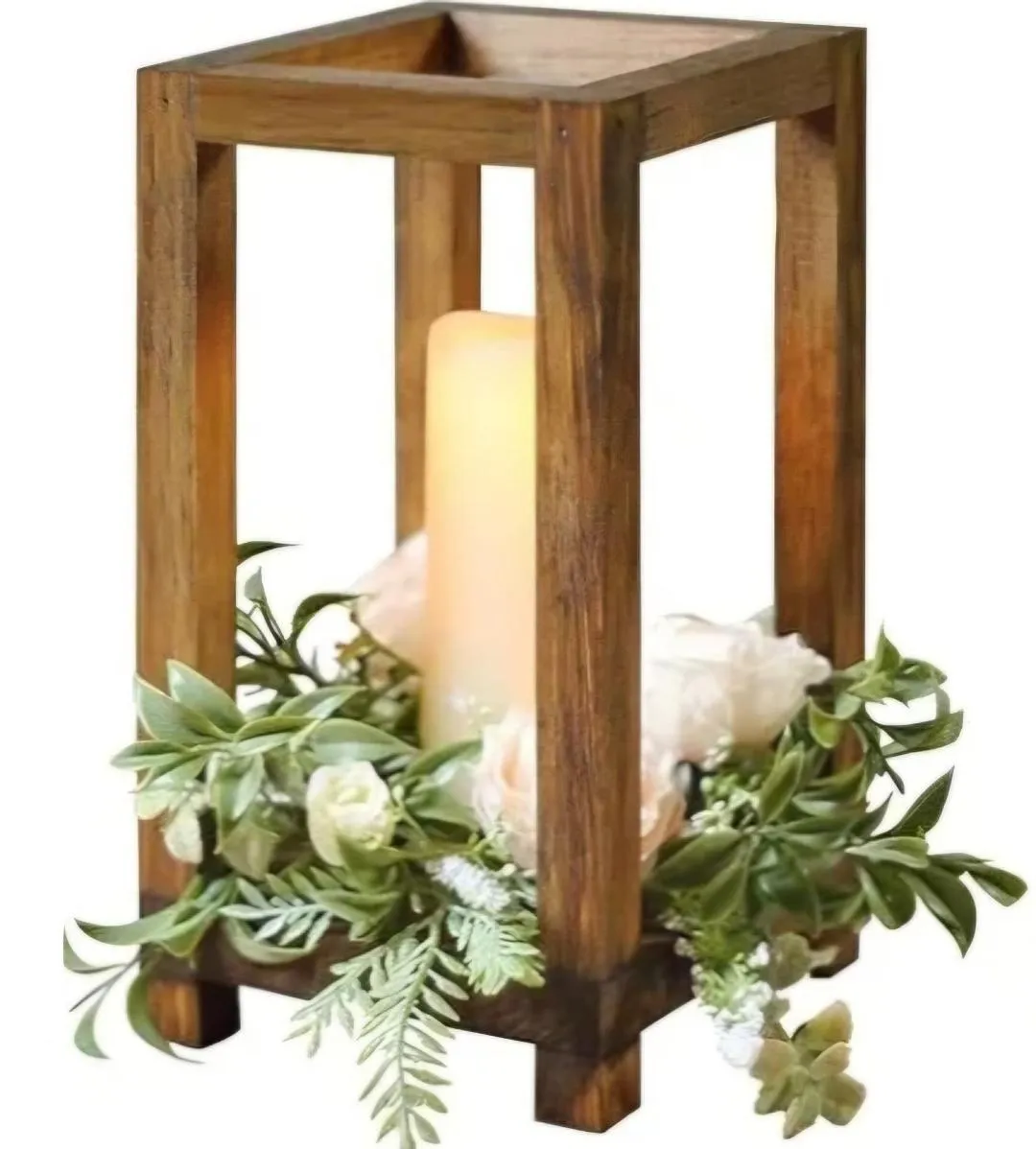Wood Centerpiece 10.5 inches by 5 1/2 Inches