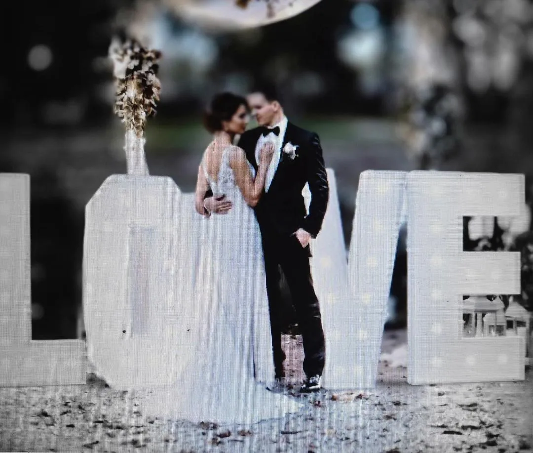 Light up Love Letters 4 Foot