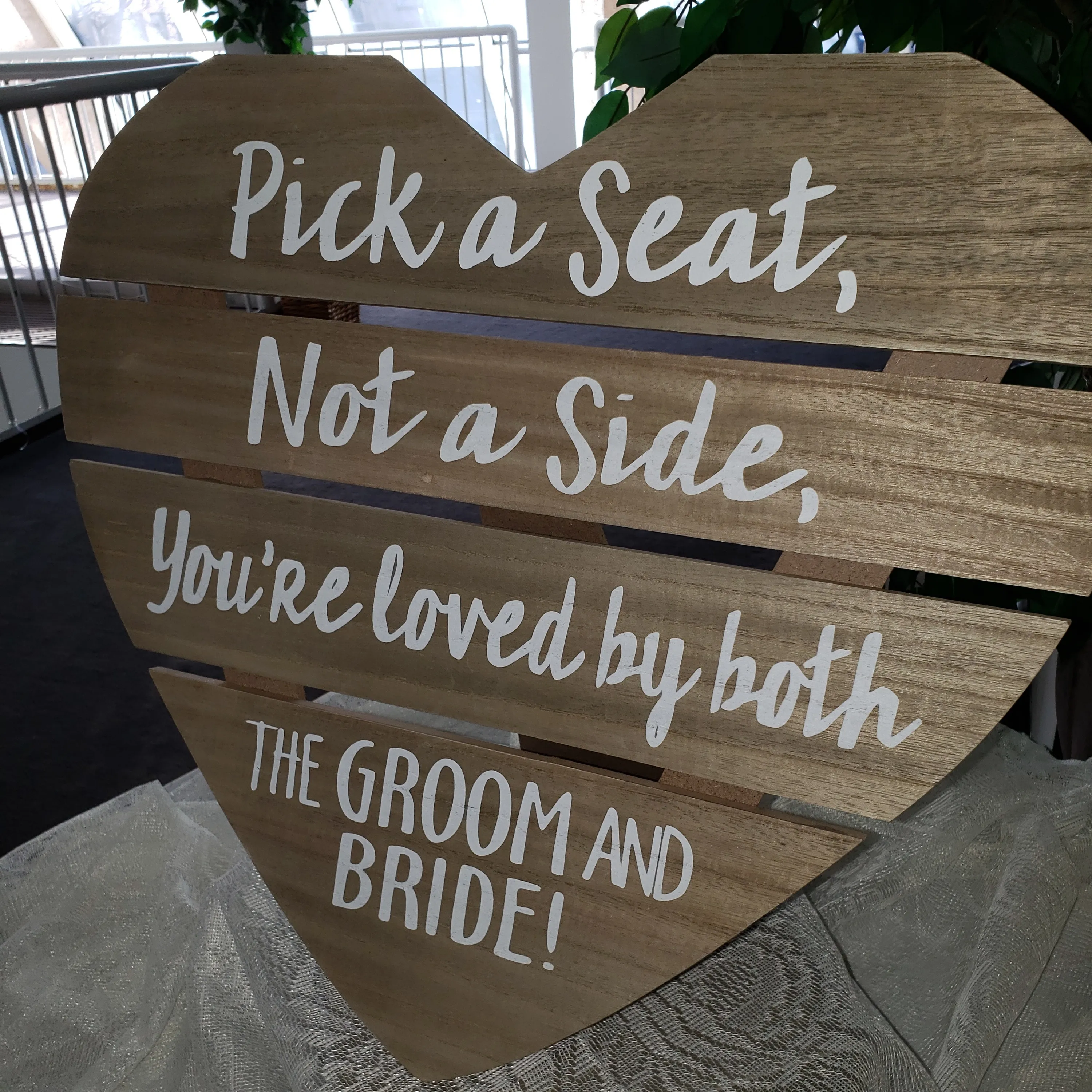 Heart Pick A Seat Not A Side