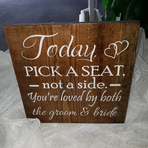 Pick a Seat Sign