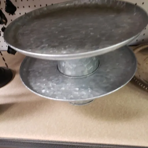 galvanized Cake or Dessert Stand