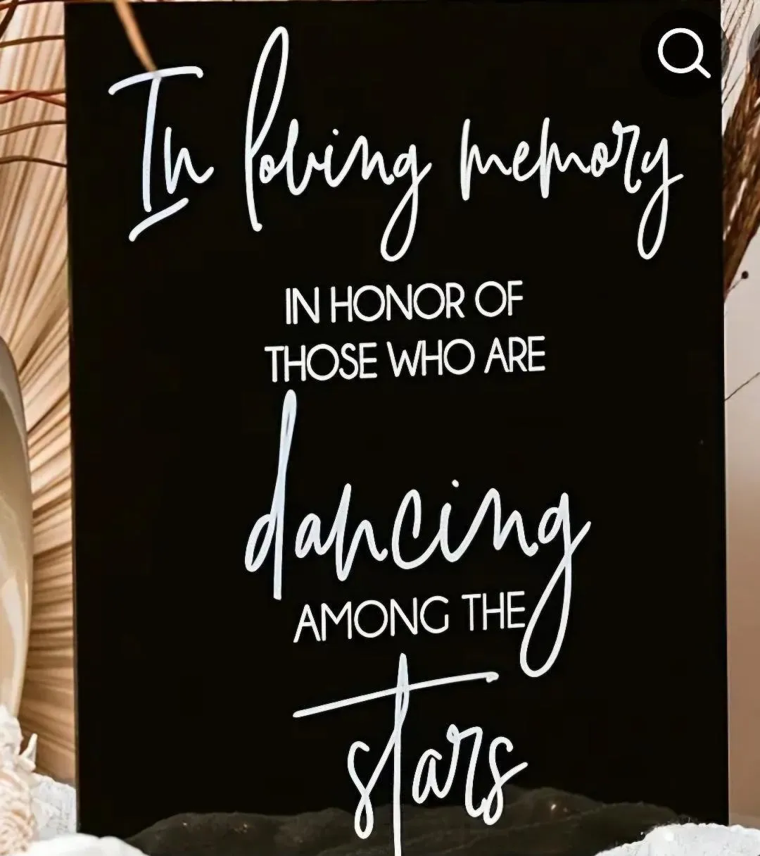 Acrylic In Loving Memory Sign