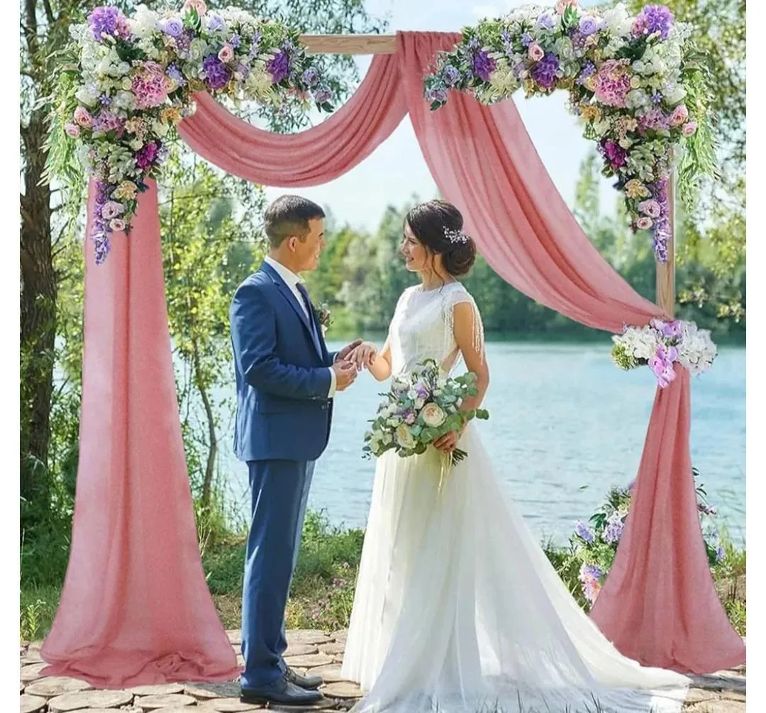 Dusty Rose Scarf 29inches X 20 Feet