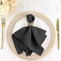 20X20 Inch Charcoal Gray Napkins (polyester)