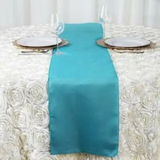 Turquoise Satin Runner