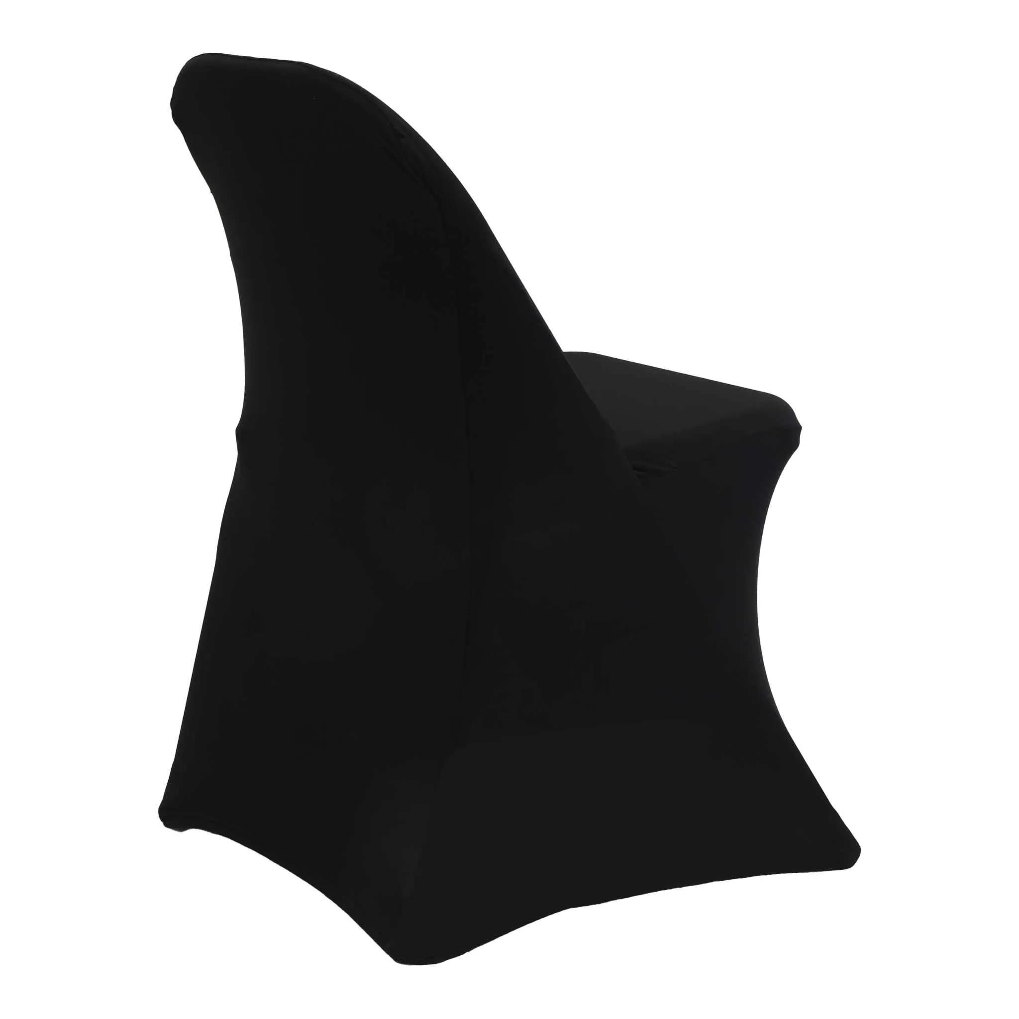Black Spandex Folding Chair Covers