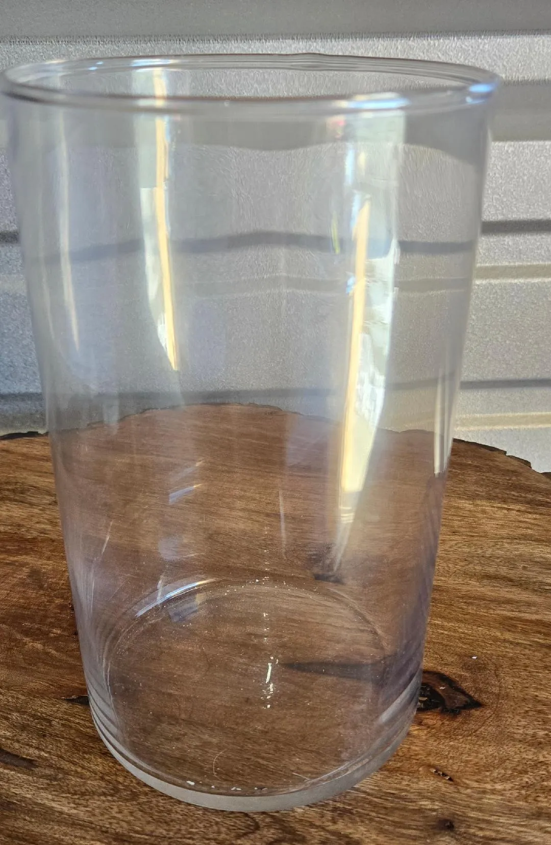 Large Mouth Cylinder Vases 8 Inches Tall 4 1/4 Opening