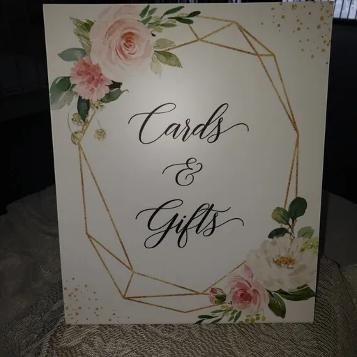 Floral Cards and Gift Sign