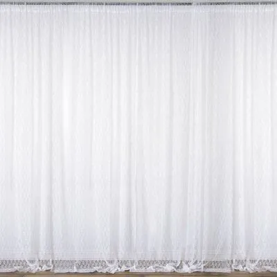 White 10 X 10 Foot Sheer Curtains
