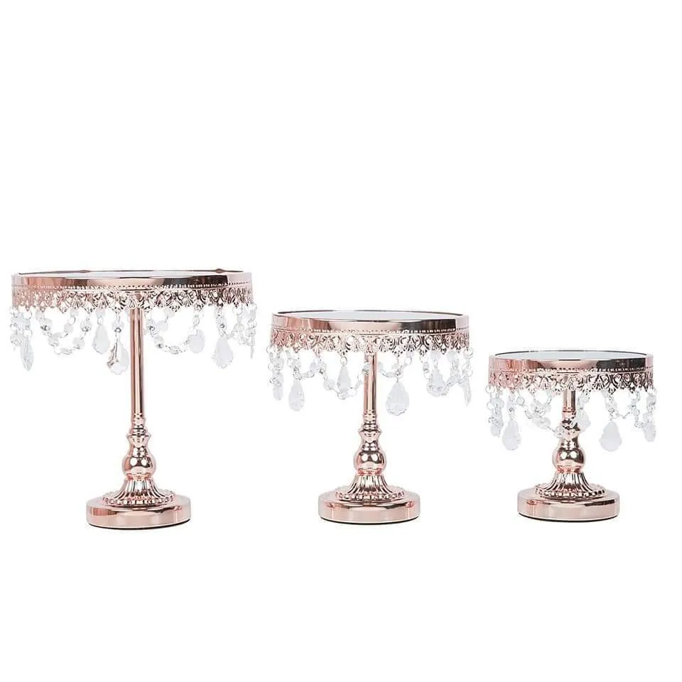 rosegold Cake Stands