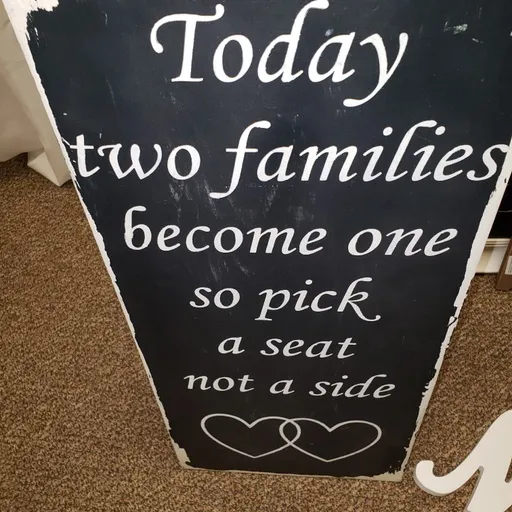 2 Families become one sign
