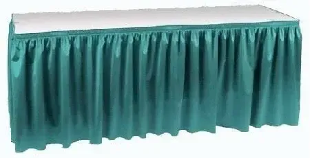 Satin Teal Skirt 14 Foot