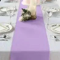 Lavender Polyester Runner