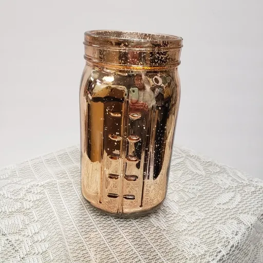Gold Quart Mason Jar