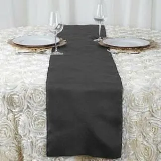 Black Satin Runner