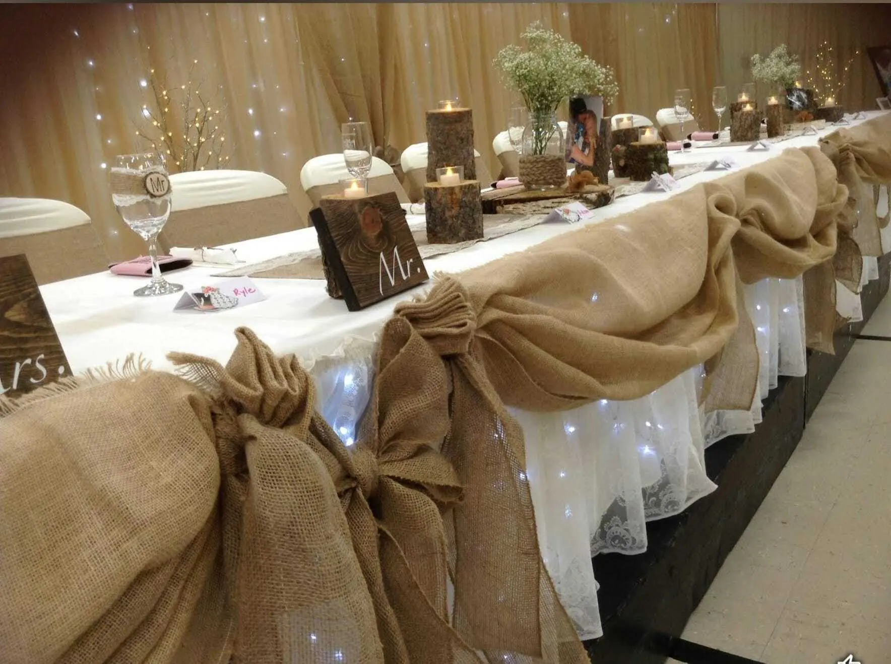 Log Round with clear glass Votives all different sizes