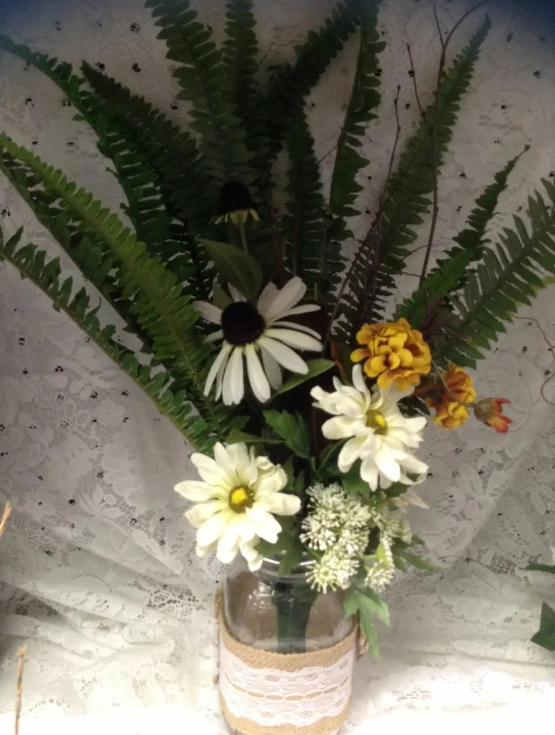 Fern/Daisy Centerpieces