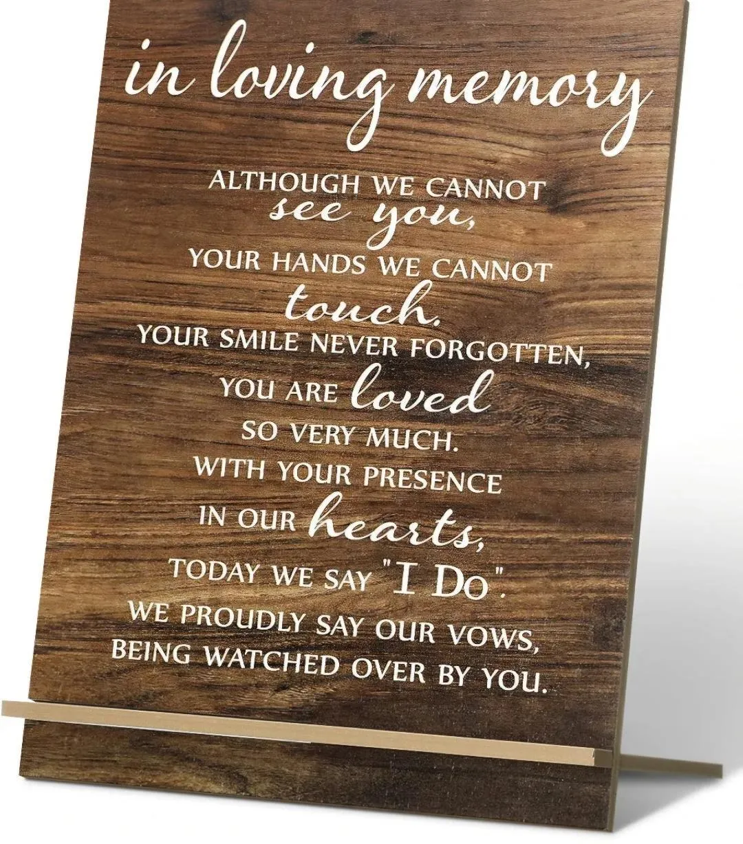In Loving Memory Sign