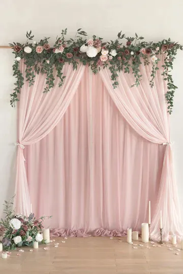 Dusty Rose 30 Ft X 10 Ft Valance