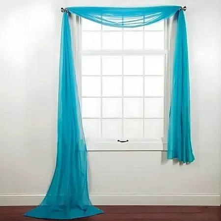 Teal Blue 30 Ft X 10 FT Valance