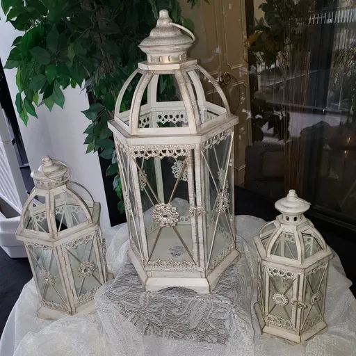 Extra Large Ivory Lantern