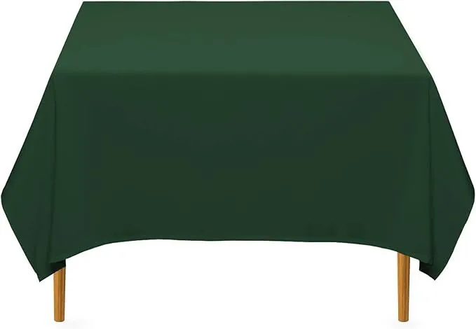 Polyester Hunter Green 70 X 70 Inch Tablecloth