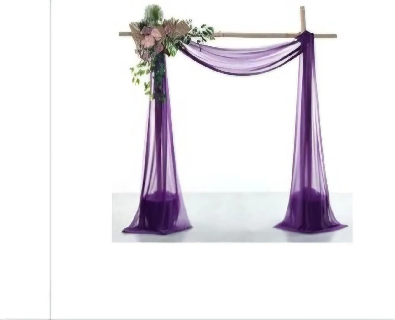 Purple Sheer Scarf 30 inches by 30 feet