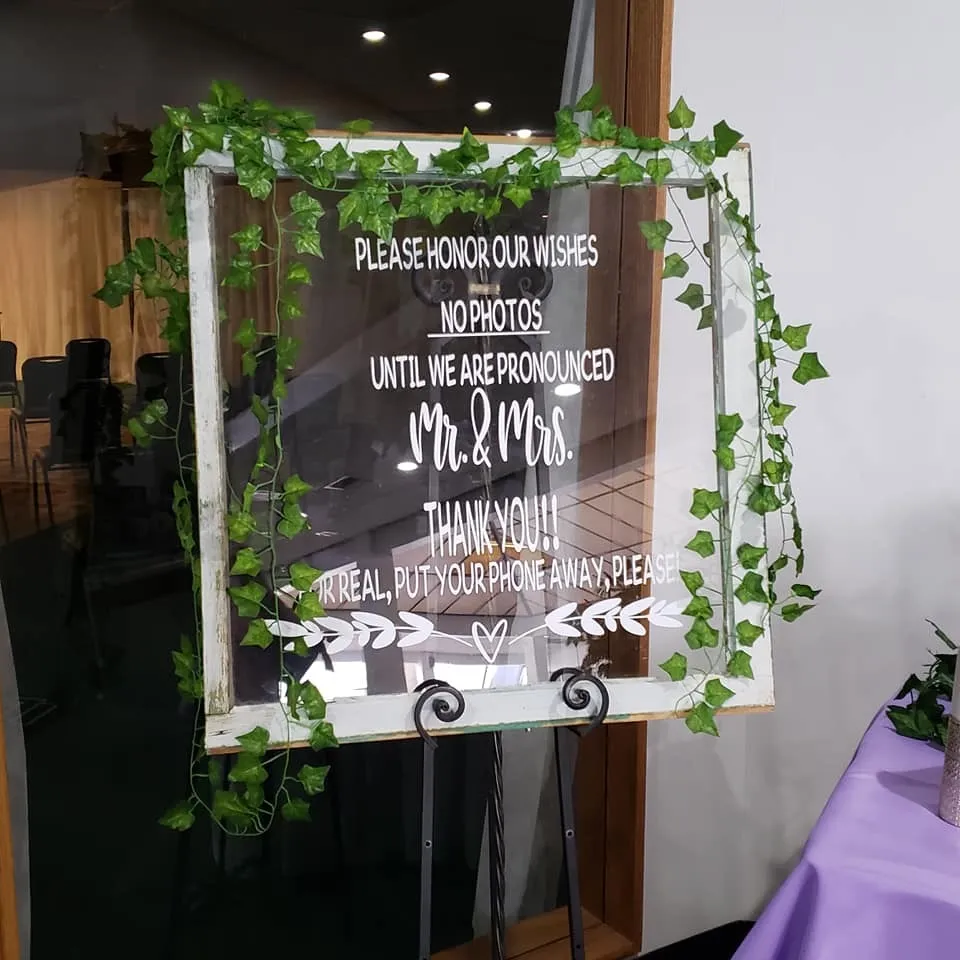 Please Honor Our Wishes Glass Frame