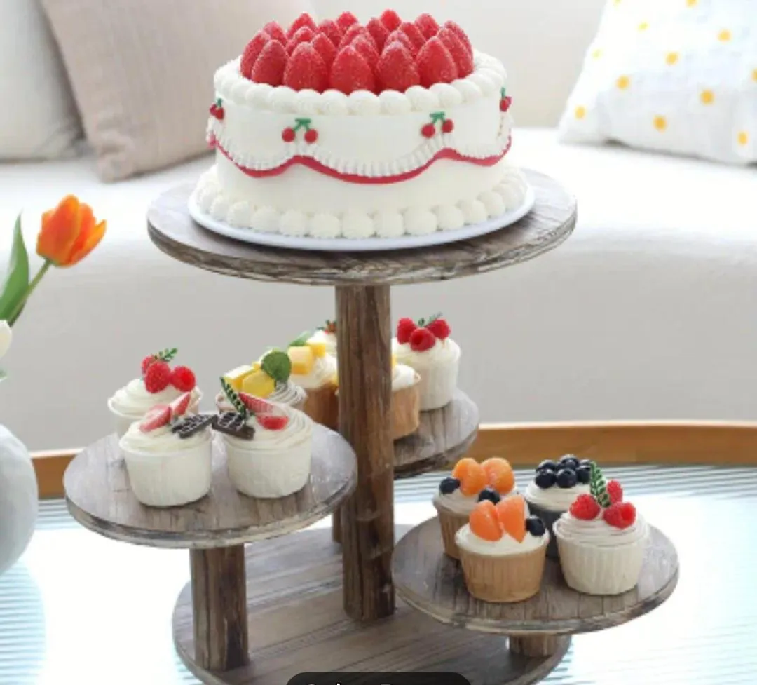 5  Tier Wood Cupcake/Dessert Stand