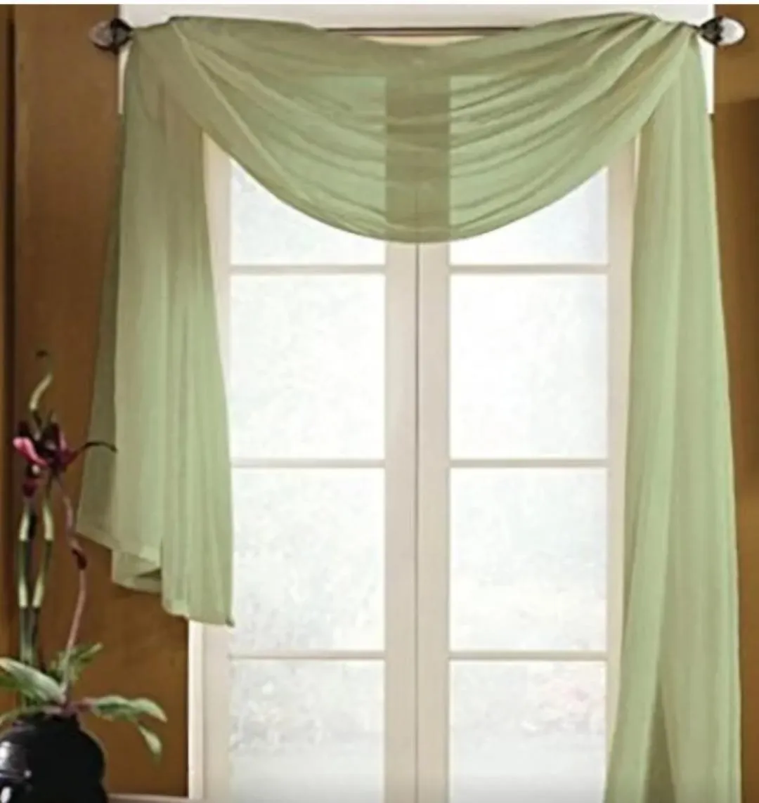 Sage Green Scarf 37 Inches X 216 Inches