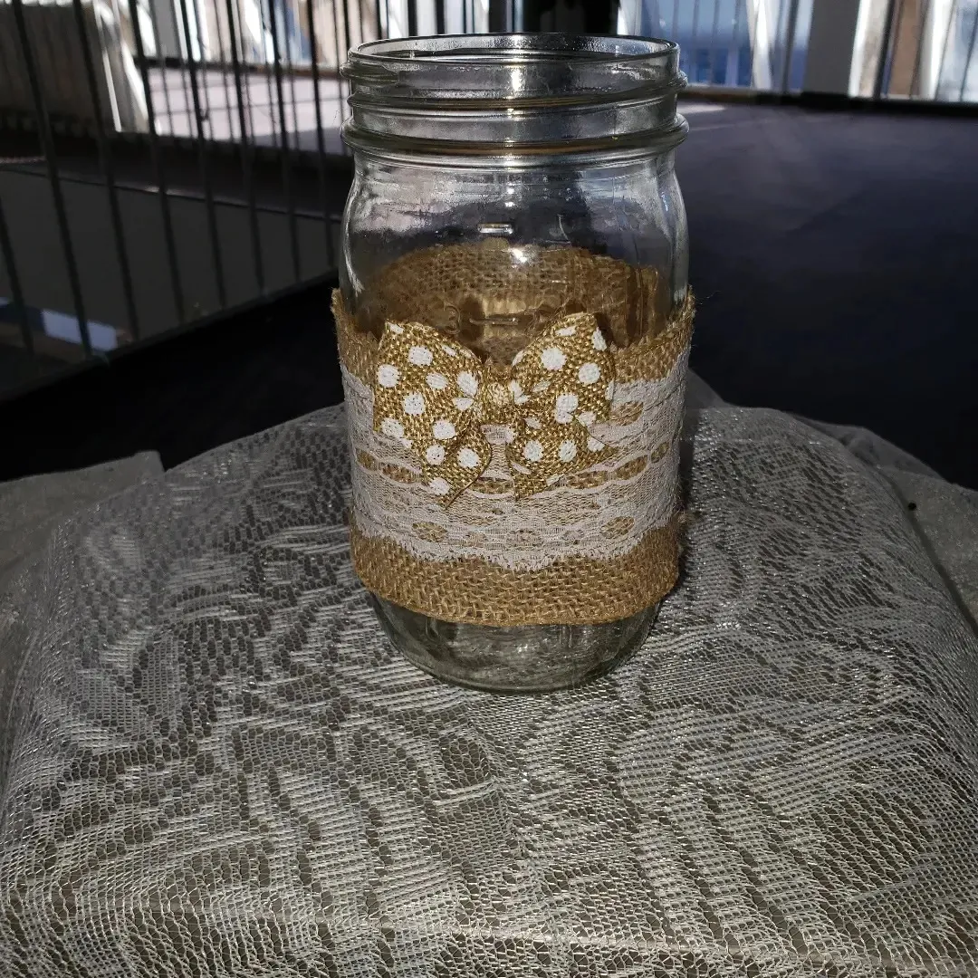 Decorated Quart Mason Jars 