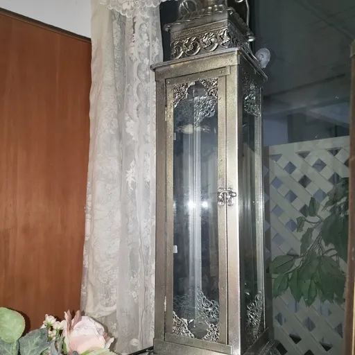 Tall Silver Lanterns