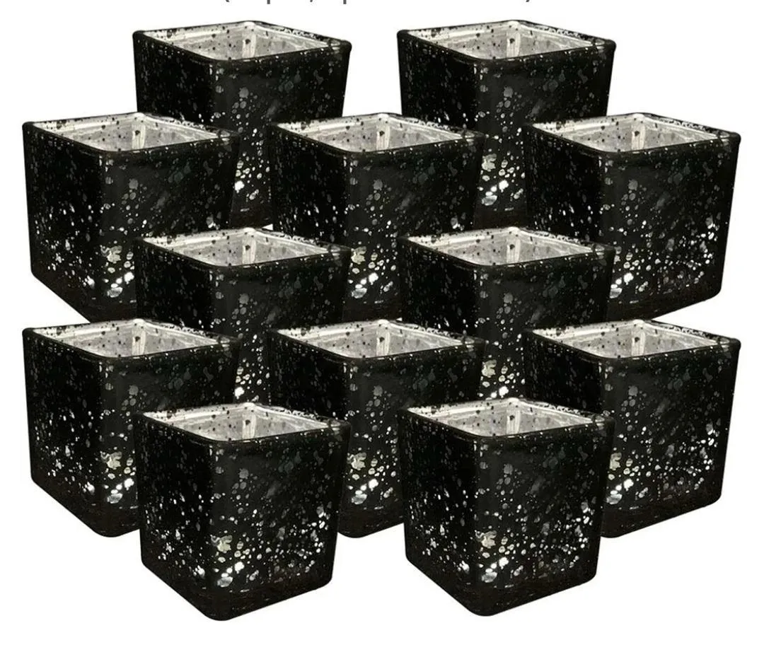 2 inch Black Speckled Votive
