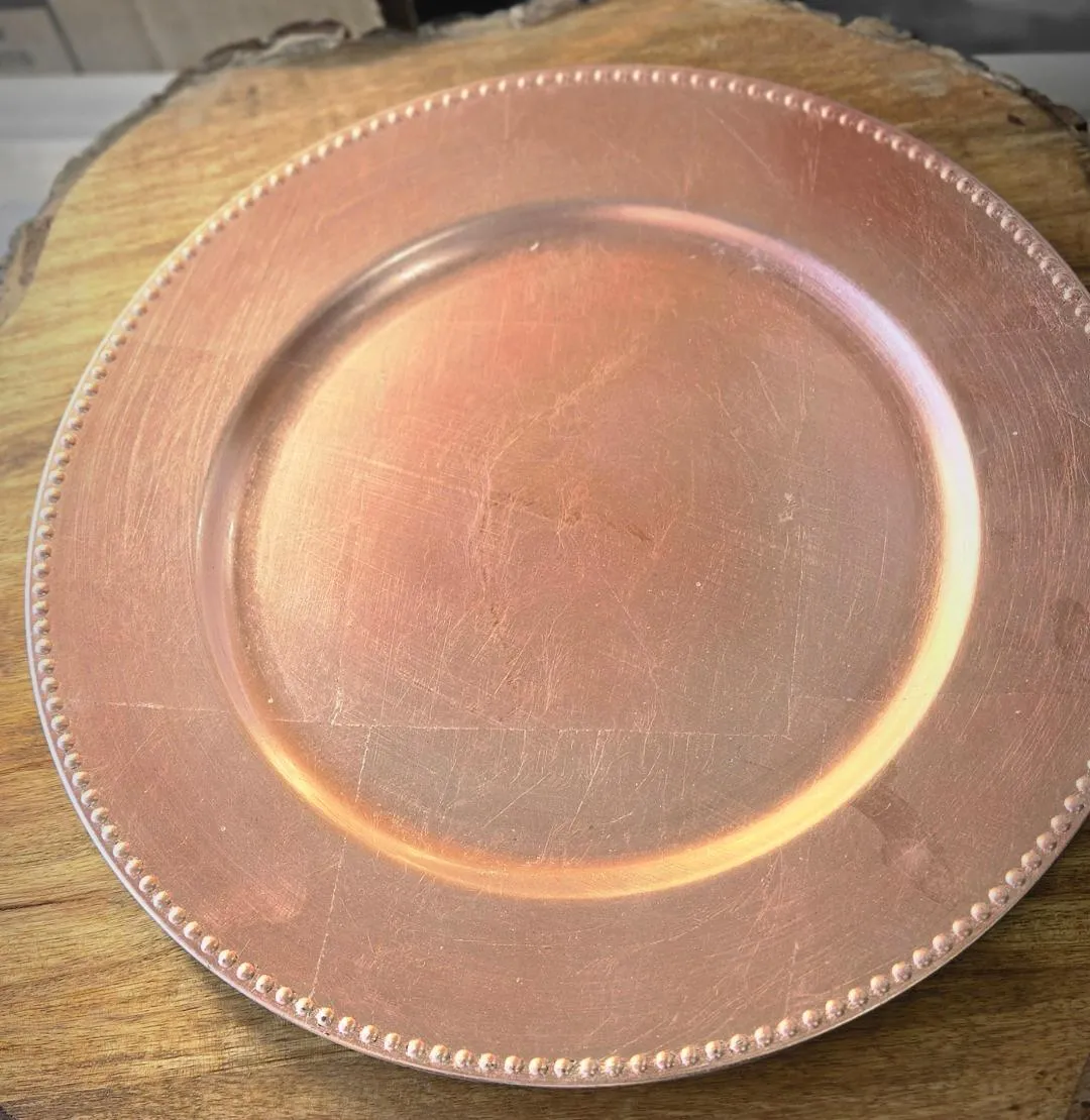 Rose gold Chargers 13 inch Diameter