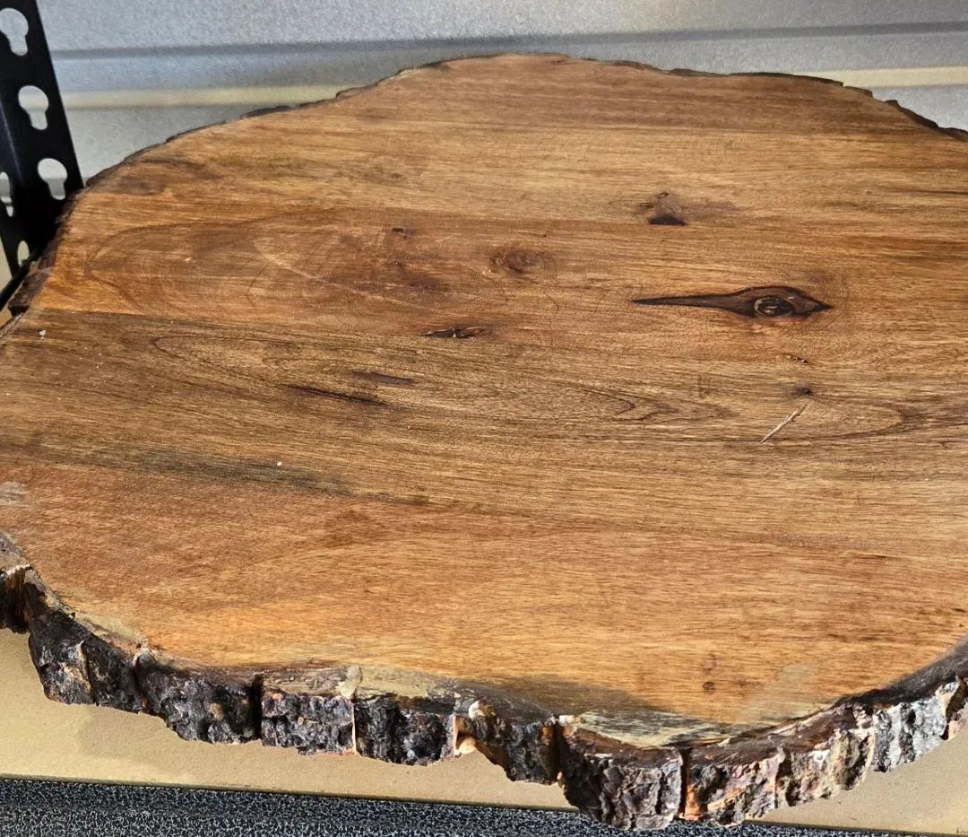 20 Inch Round Log Cake or Dessert Server on Stand